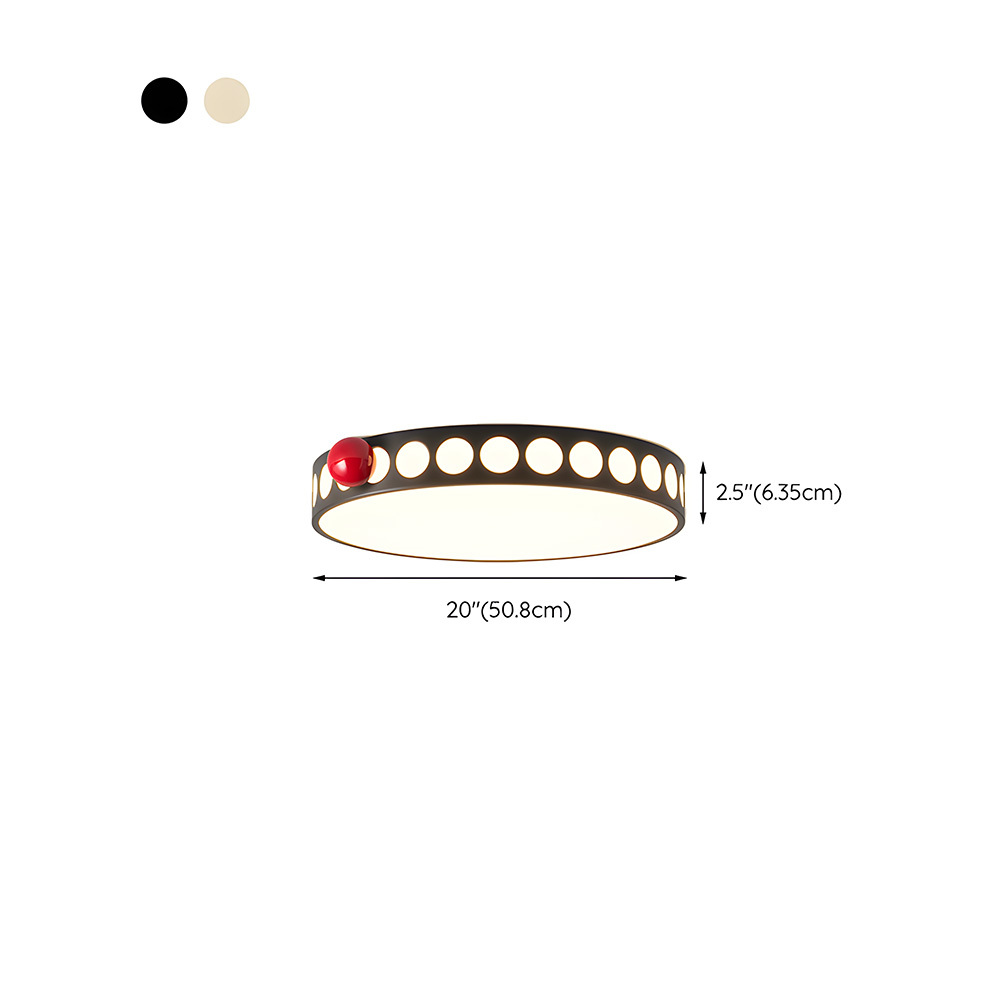 [Copy]Flush Mount Cream Style Acrylic Bedoom LED Ceiling Light