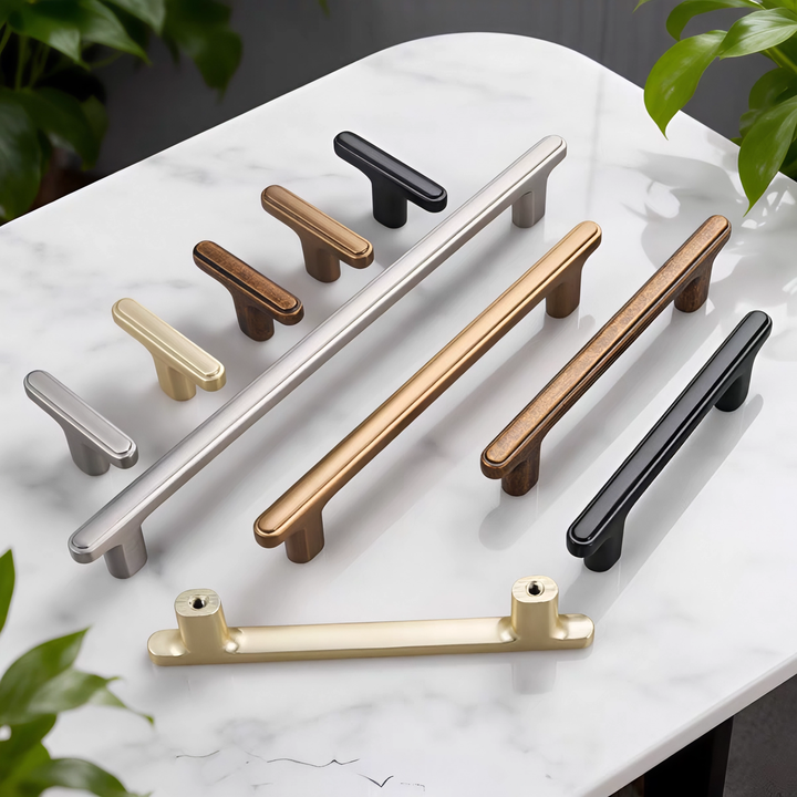 Modern T-Bar Zinc Alloy Heavy-duty Kitchen Pulls