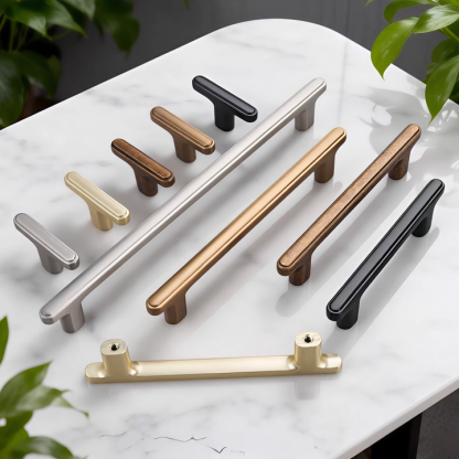 Modern T-Bar Zinc Alloy Heavy-duty Kitchen Pulls