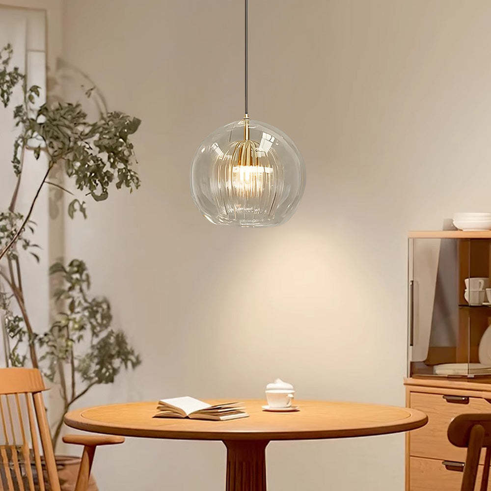 Nordic Modern Glass Spherical Bedroom Pendant Lights