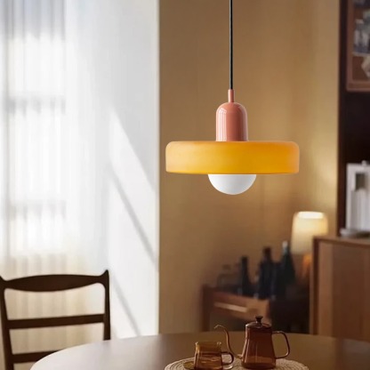 Set of 2 Modern Bauhaus Glass Pendant Light