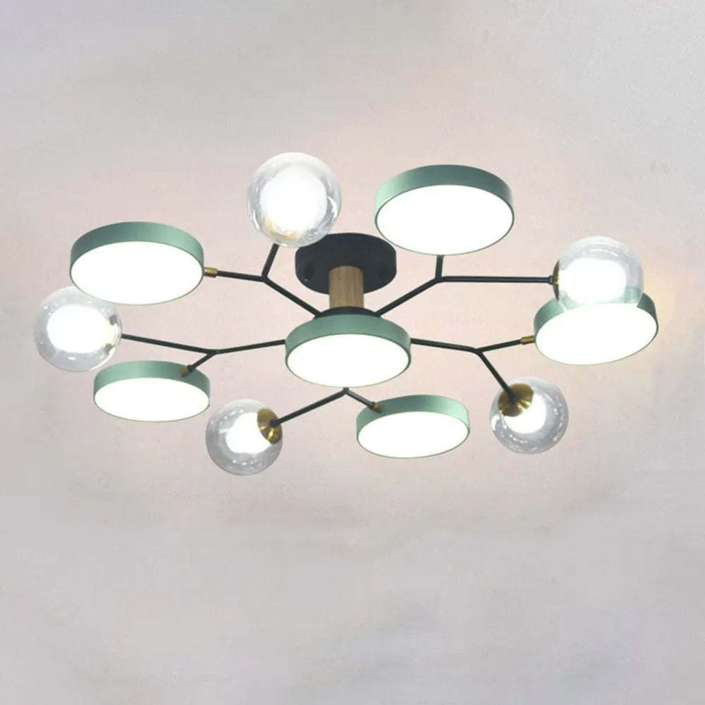 Branch Colorful LED Living Room Ceiling Light