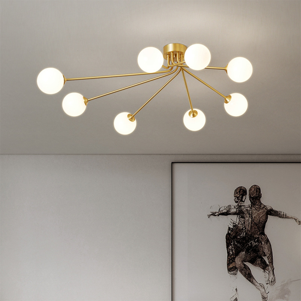 Luxury Personalized Creative Gold Metal Ceiling Lamp -Homdiy