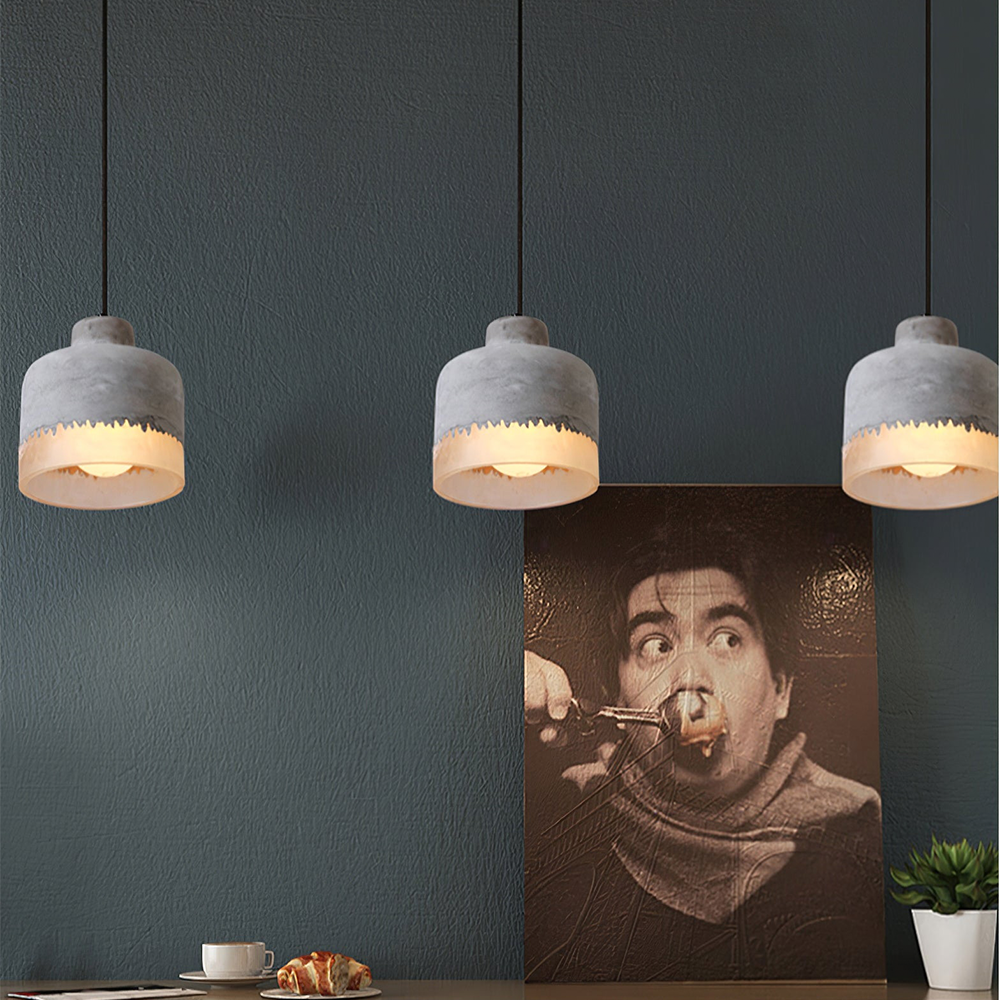 Industrial Cement Bar Pendant Light -Homdiy
