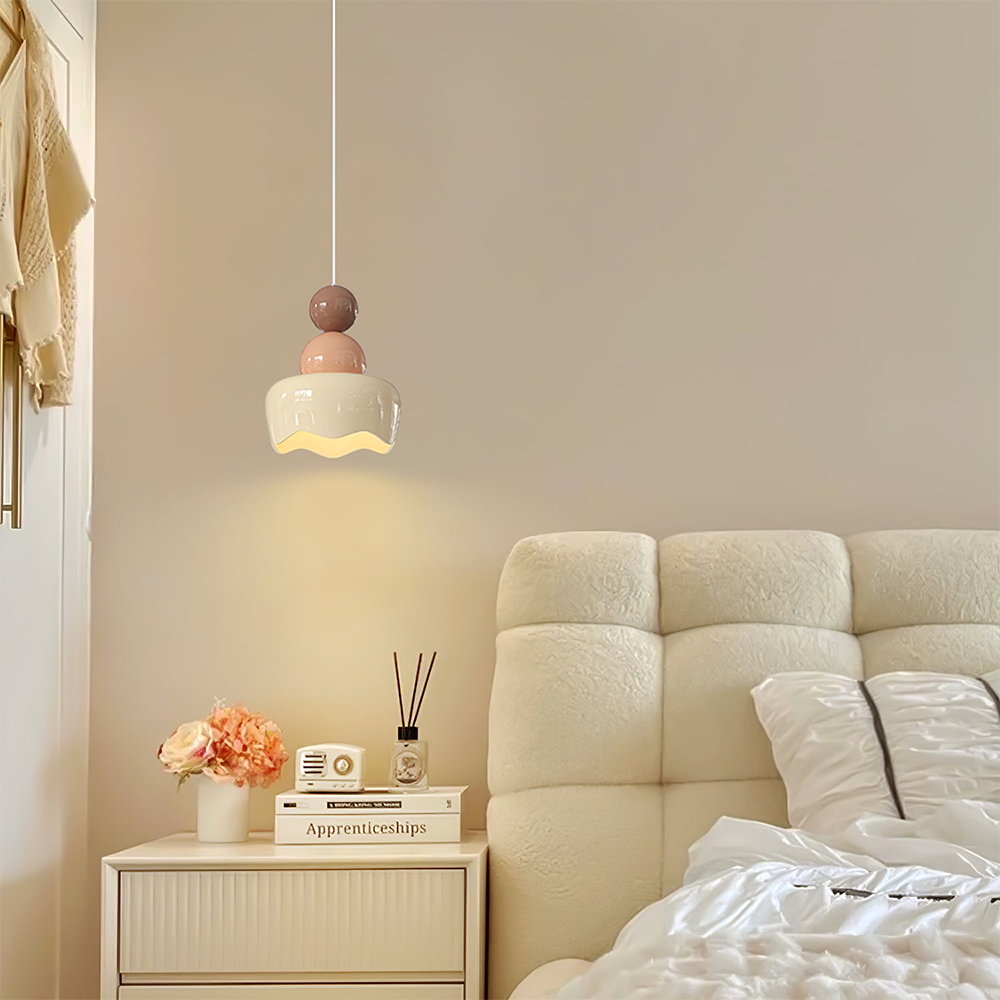 Cream Sunny Rain Doll Bedroom Pendant Light -Homdiy