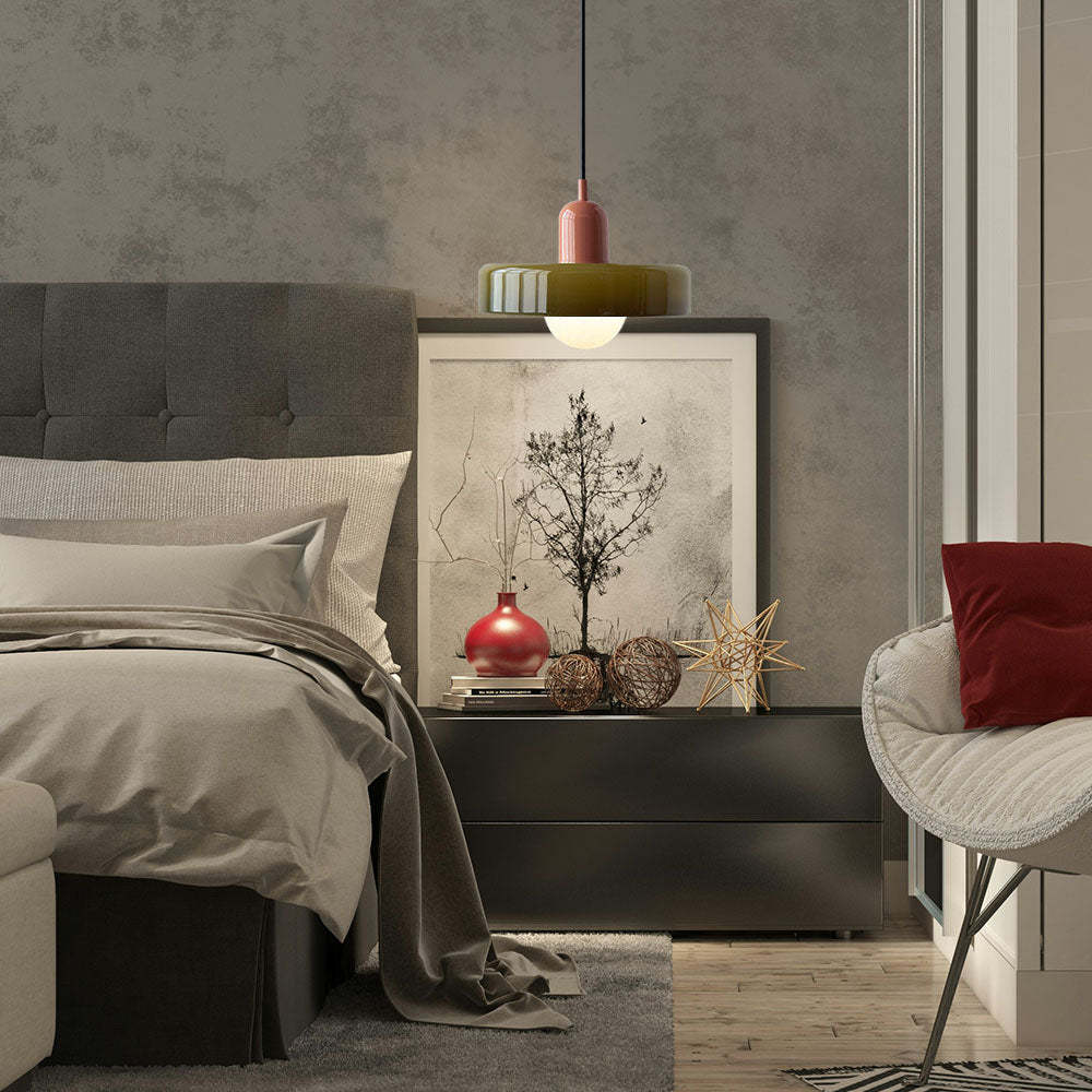 Colorful Bauhaus Glass Pendant Light -Homdiy