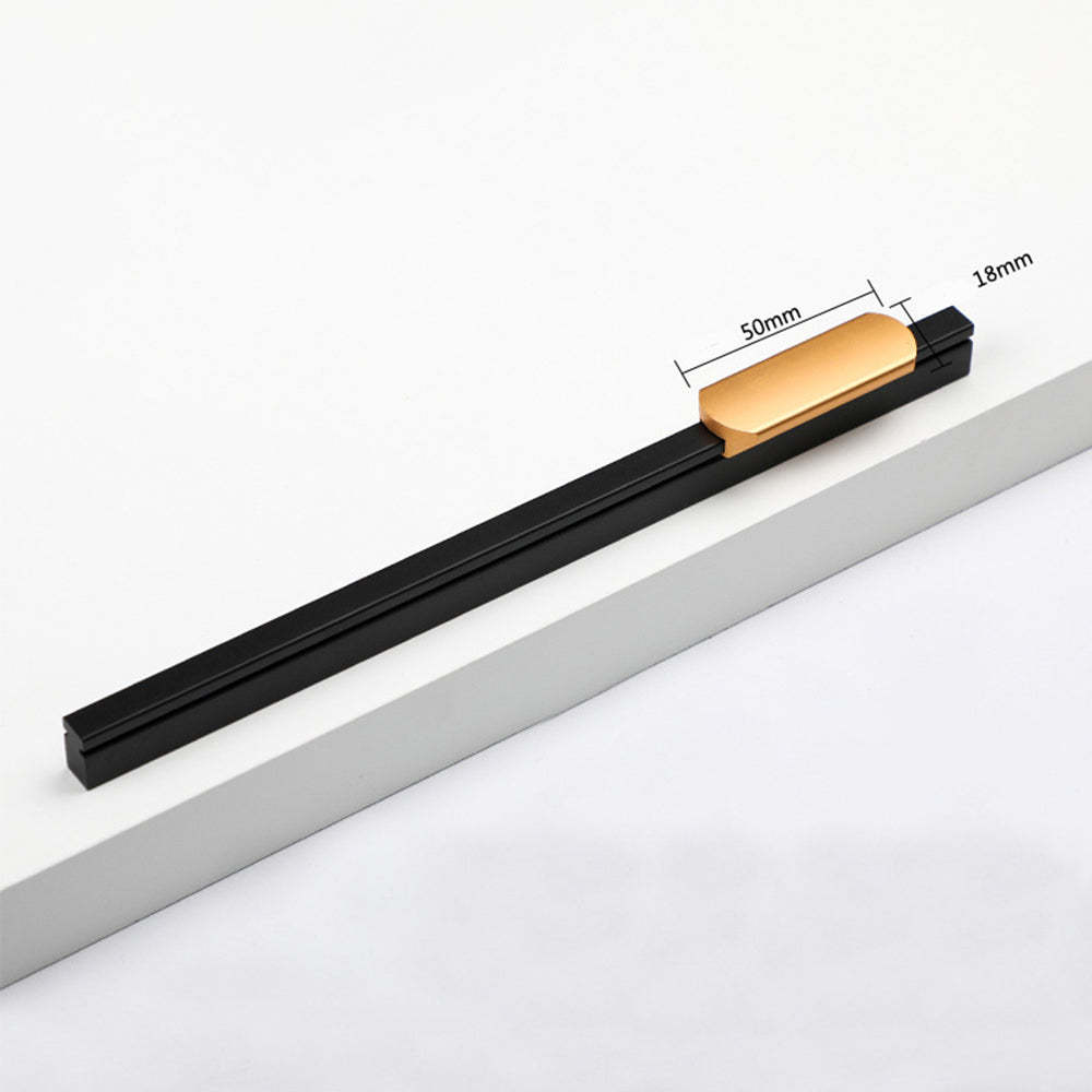 Aluminum Decorative Cabinet Pull Closet Door Hardware Handles for Furniture Cabinet -Homdiy