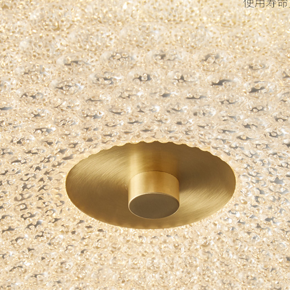Modern Crystal Ceiling Light LED Creative Copper Ceiling Lamp -Homdiy