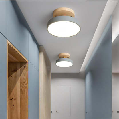 Simple Round Hallway Semi Flush LED Ceiling Lights