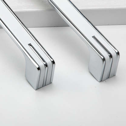 Modern Unique Black Chrome Kitchen Cabinet Handles