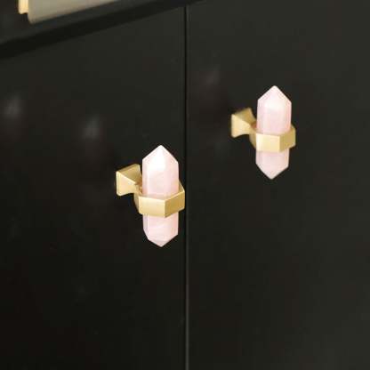 Luxury Natural Crystal Cabinet Handles And Wardrobe T Bar Knobs