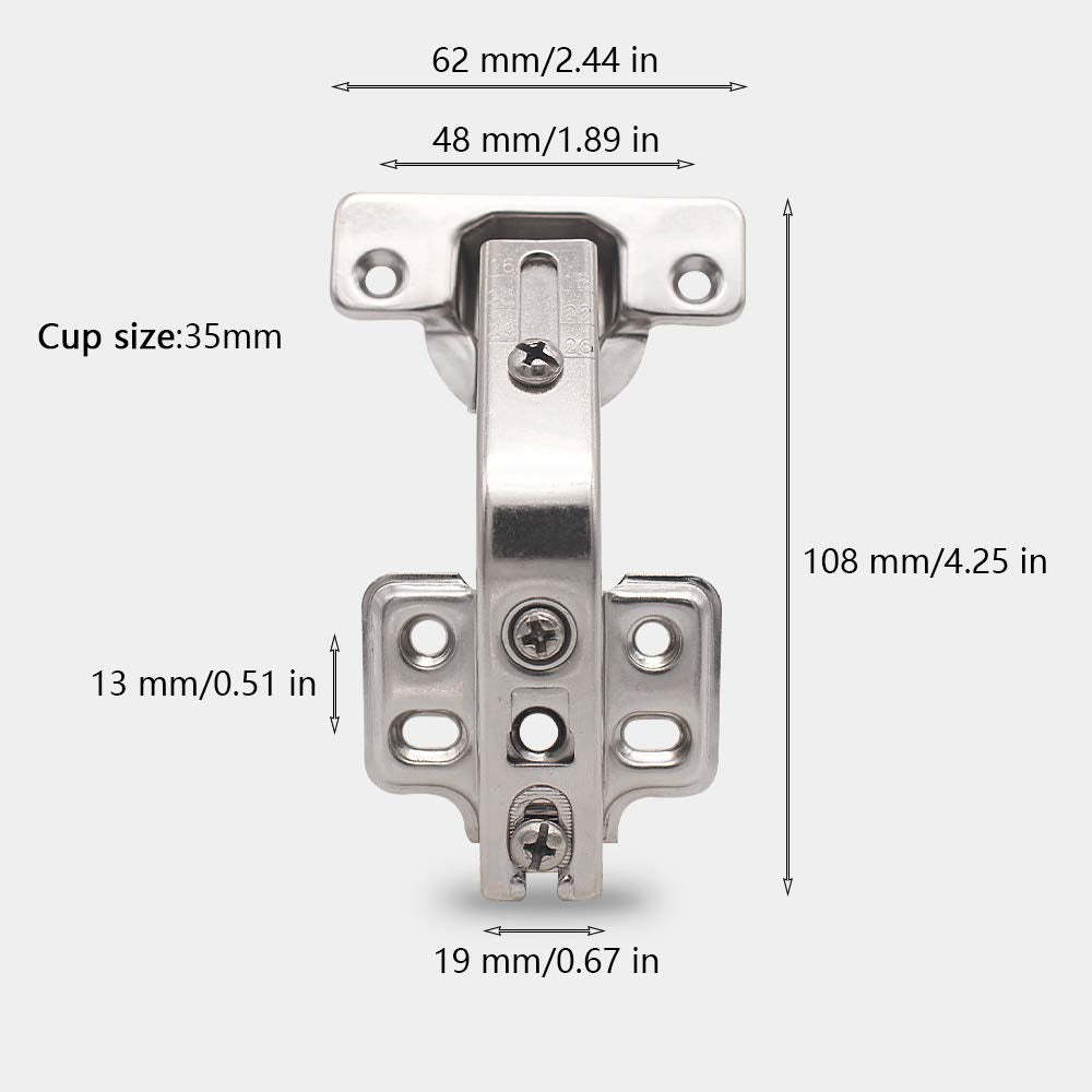 135 Degree Corner Kitchen Cabinet Cupboard Folden Door Hinges for Combination with Screws -Homdiy