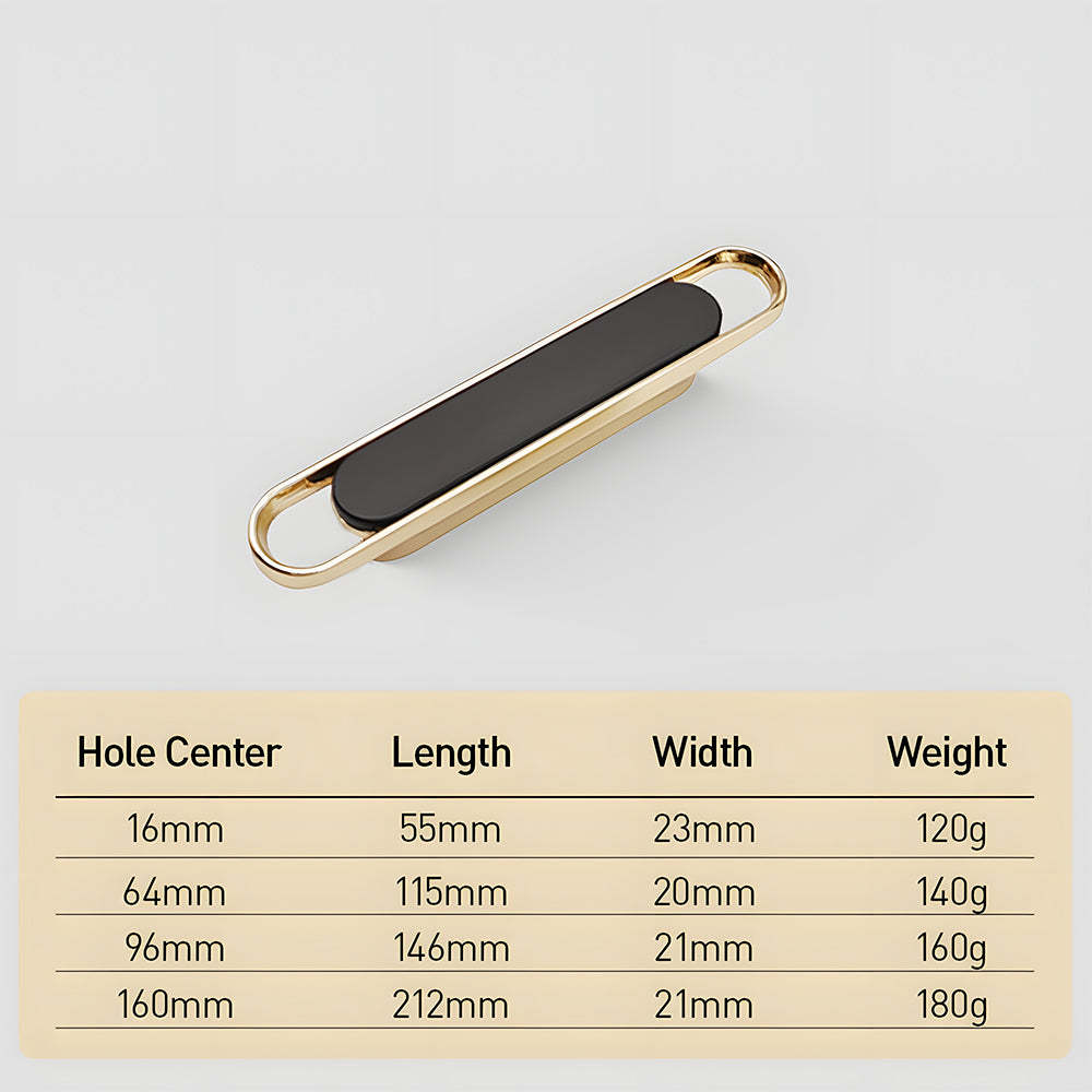 Two-color Zinc Alloy Modern Cabinet Handles