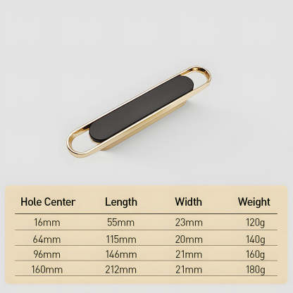 Two-color Zinc Alloy Modern Cabinet Handles