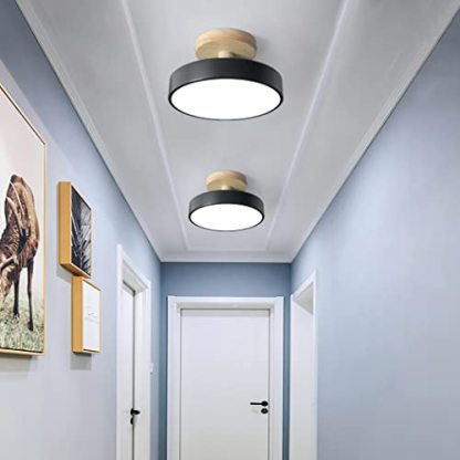 Simple Round Hallway Semi Flush LED Ceiling Lights