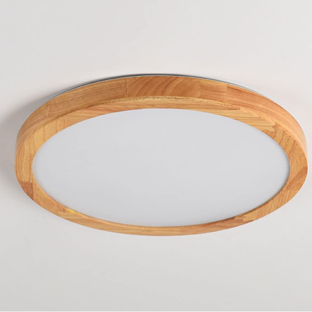 Modern Geometric LED Solid Wood Ceiling Light -Homdiy