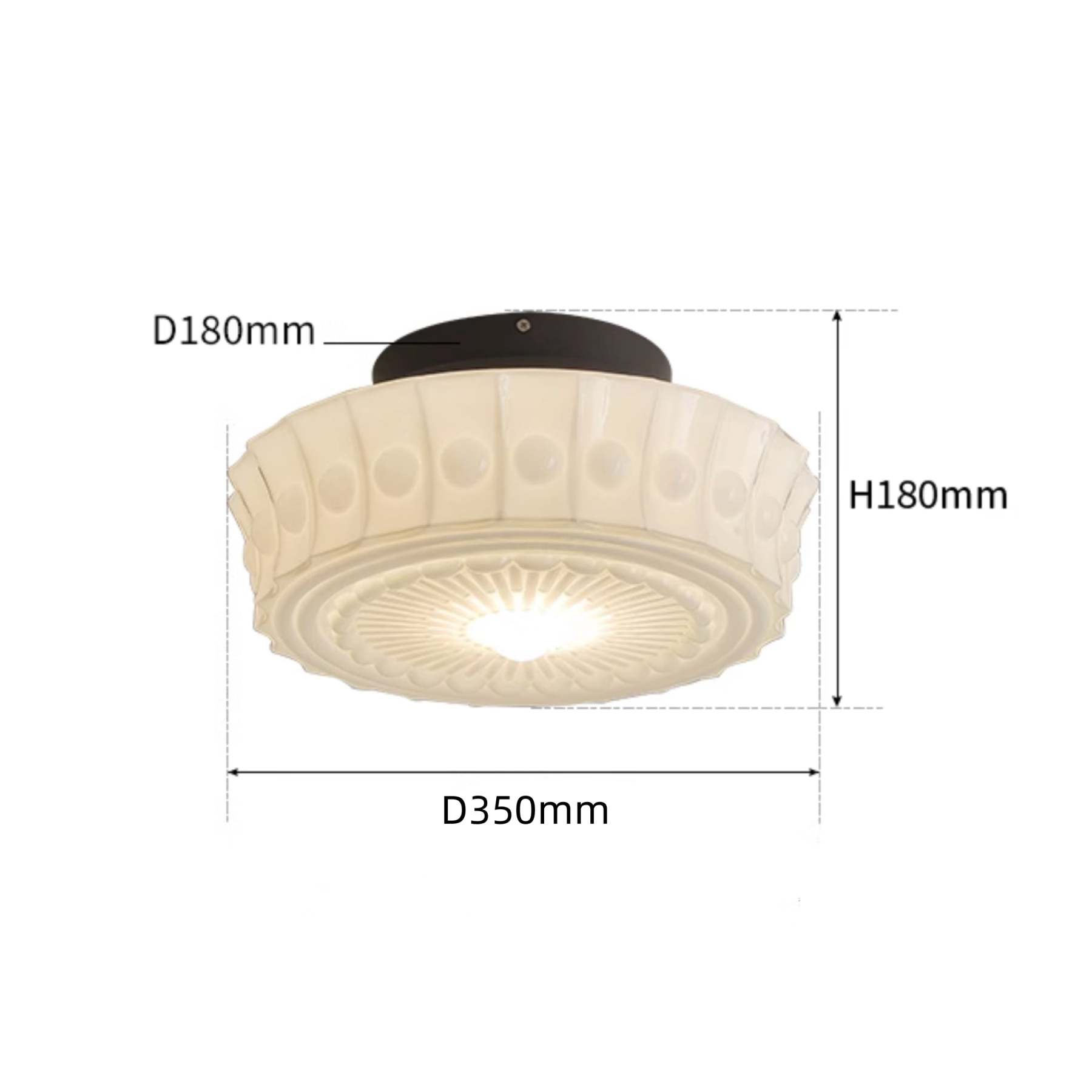 Art Vintage Dome Ceiling Light -Homdiy