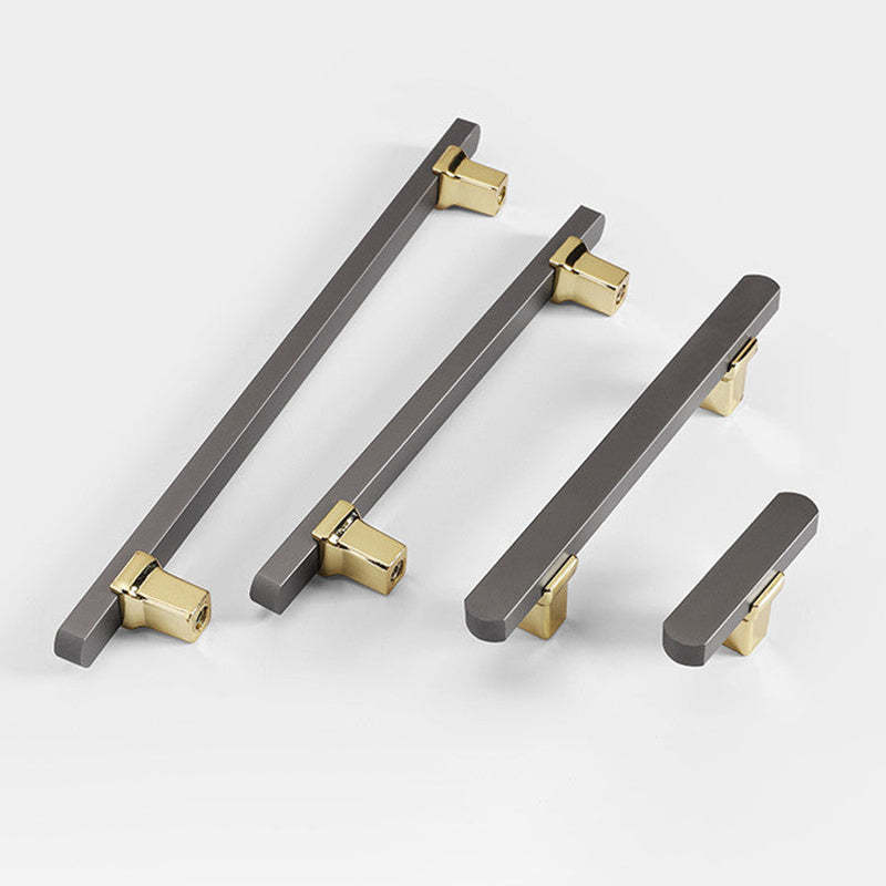 Polished Aluminium Alloy Gray Cabinet Handles -Homdiy