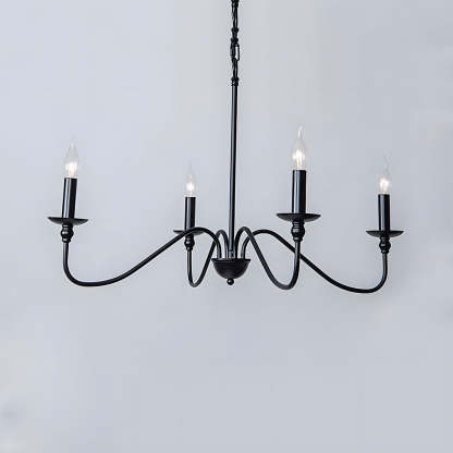 Simple modern iron bedroom semi flush pendant lights | Lampsmodern UK