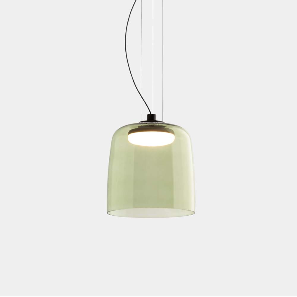 Modern Bowl-shaped Suspension Levels Glass Pendant Light -Homdiy