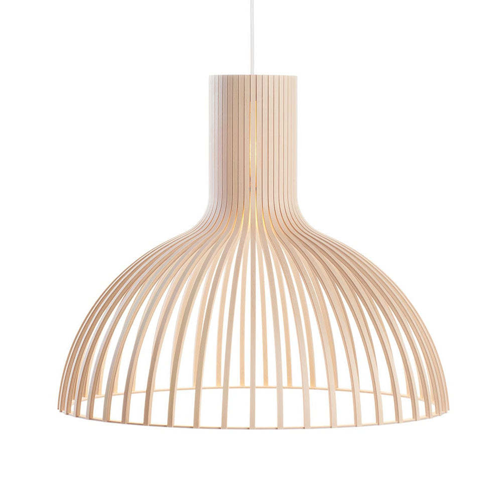 Stylish Pumpkin Shape Wood Pendant Light -Homdiy