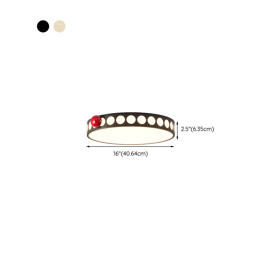 [Copy]Flush Mount Cream Style Acrylic Bedoom LED Ceiling Light