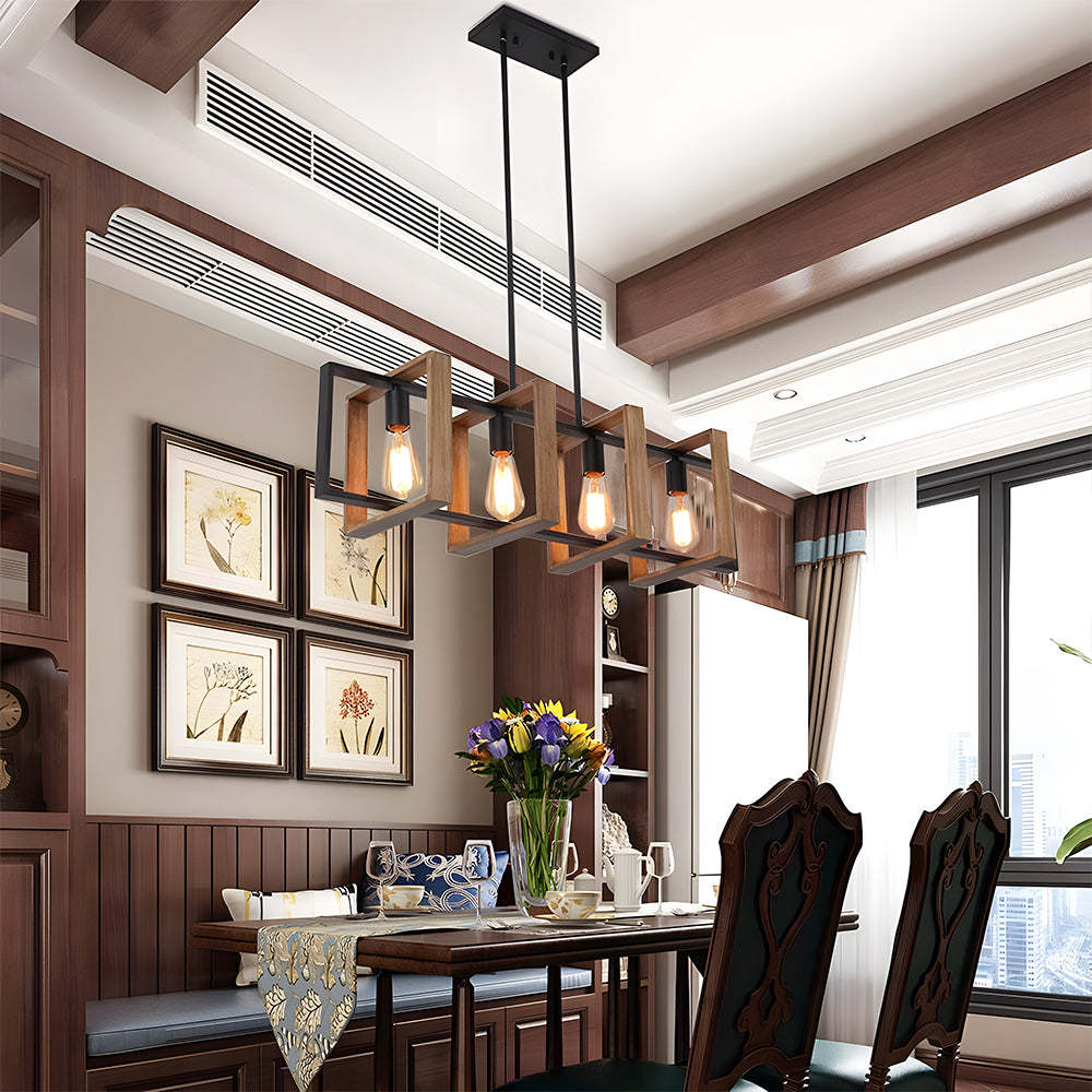 Black Modern Pendant Lighting Dining Room Farmhouse Chandelier