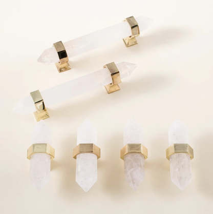  Luxury Natural Crystal Cabinet Handles And Wardrobe T Bar Knobs