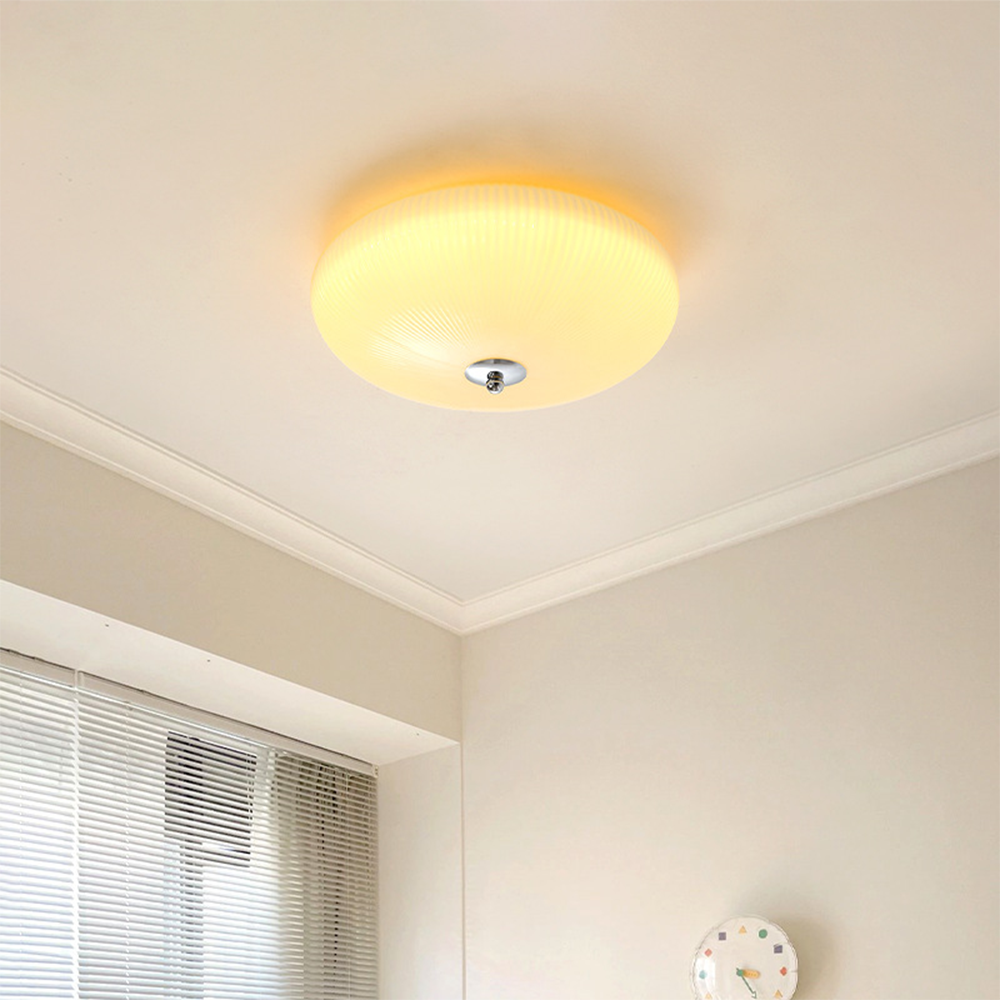 Modern Cream Glass Ceiling Light -Homdiy