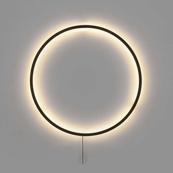 Minimalist Circle Background Decoration Wall Light -Homdiy