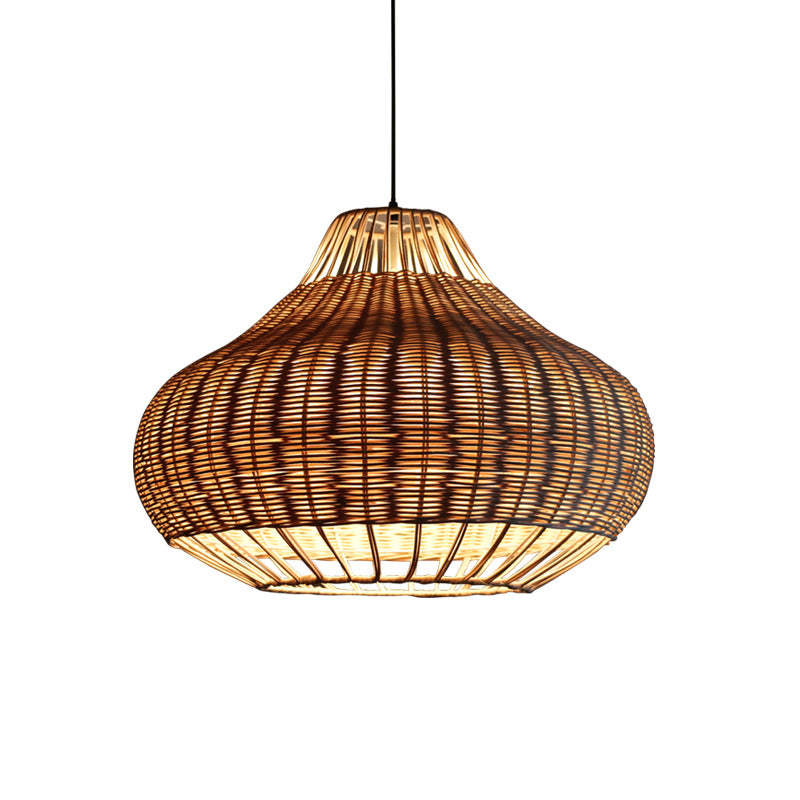 Handmade Natural Rattan Pendant Light -Homdiy