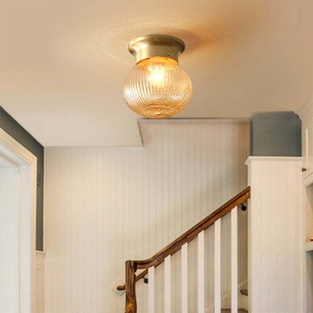 Small Glass Ceiling Light Fixture for Corridor -Homdiy
