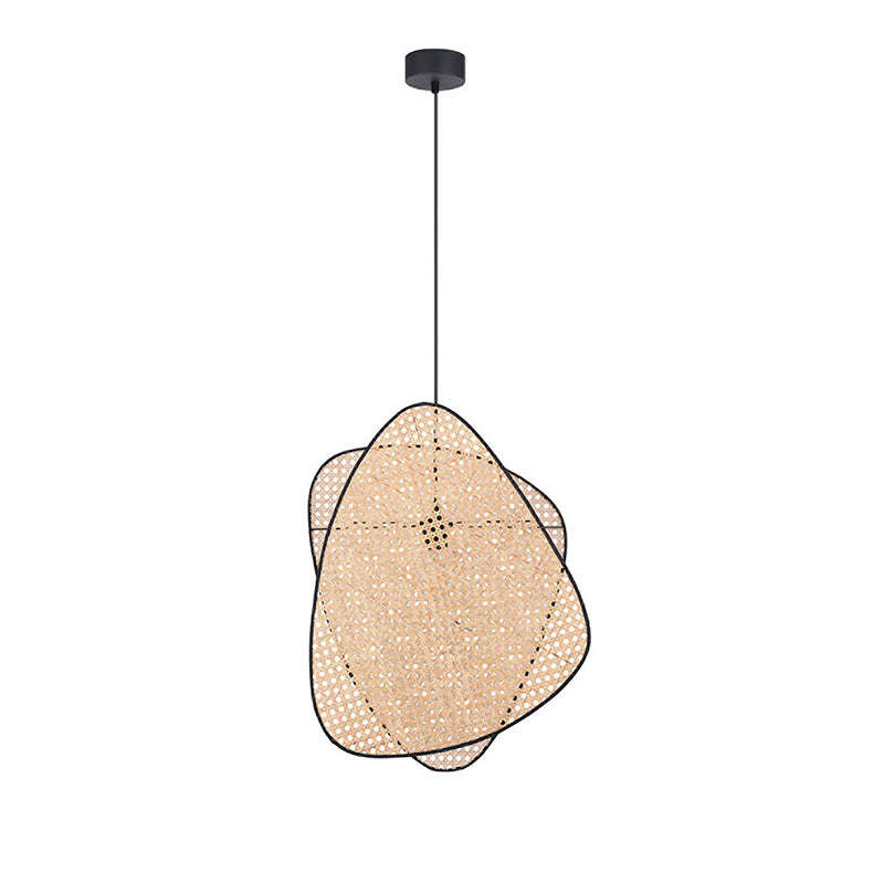 Creative Rattan Hanging Light Retro Pendant Lamp Shade -Homdiy
