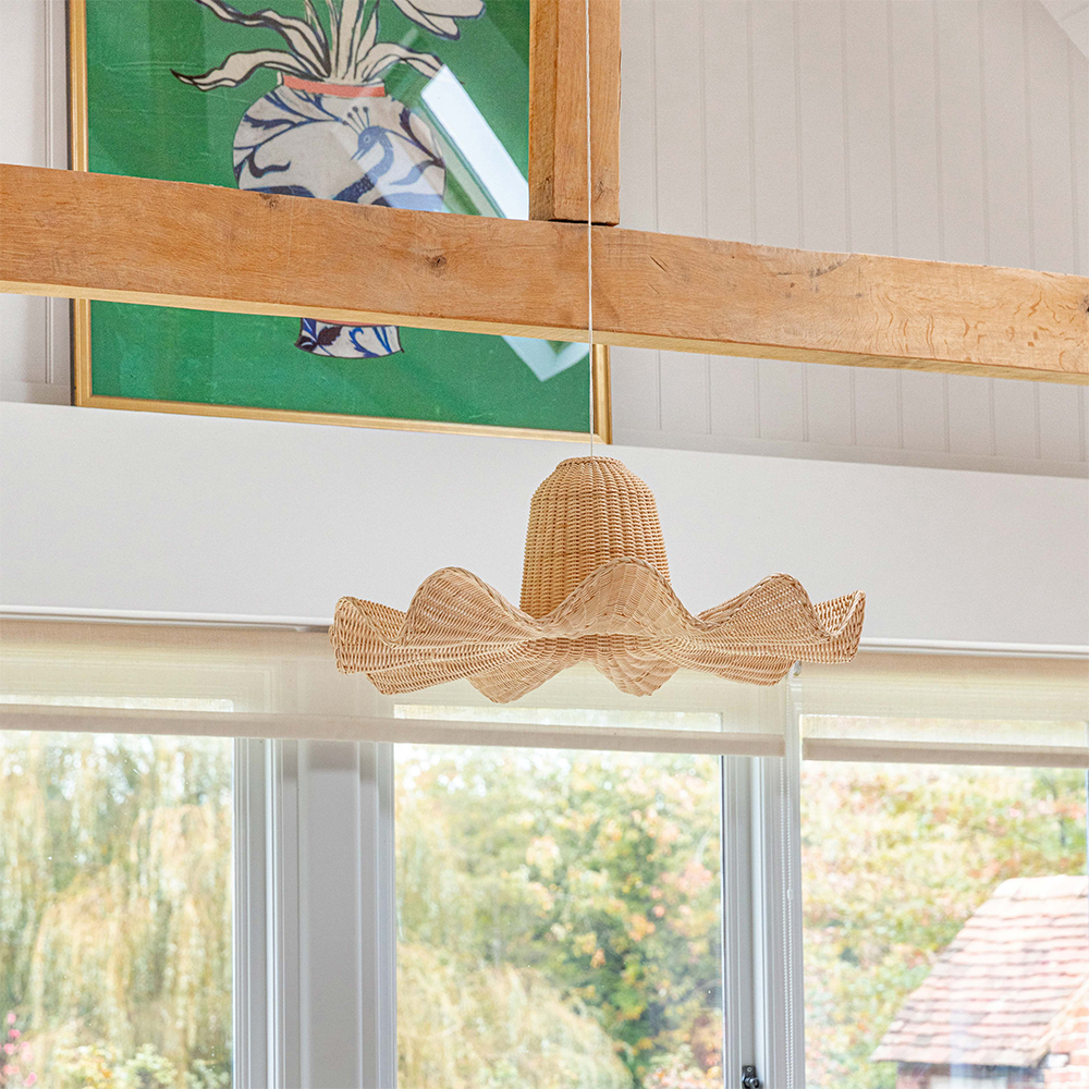 Stylish Rattan Dome Large Pendant Light -Homdiy