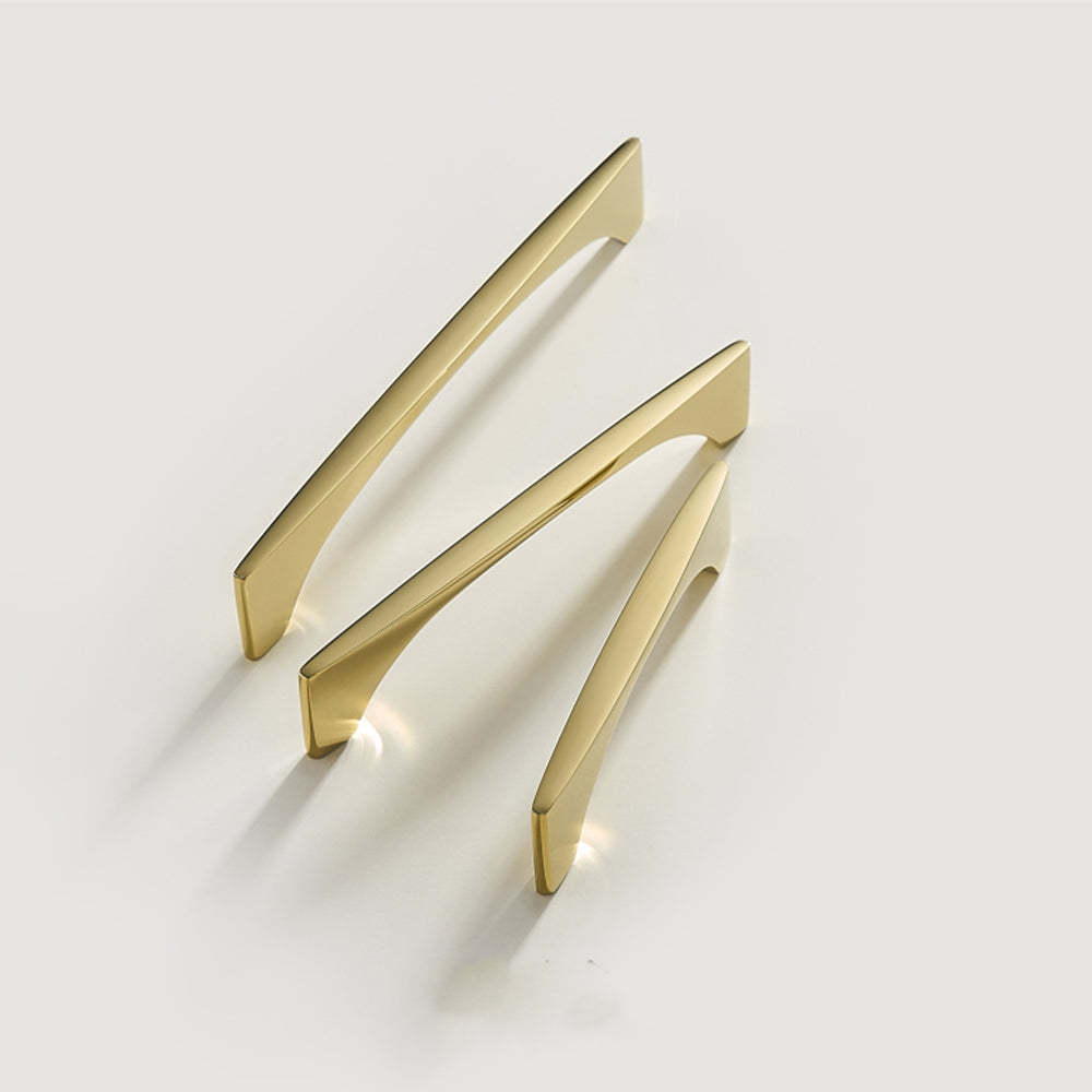 Modern Gold Brass Cabinet and Drawer Handles -Homdiy