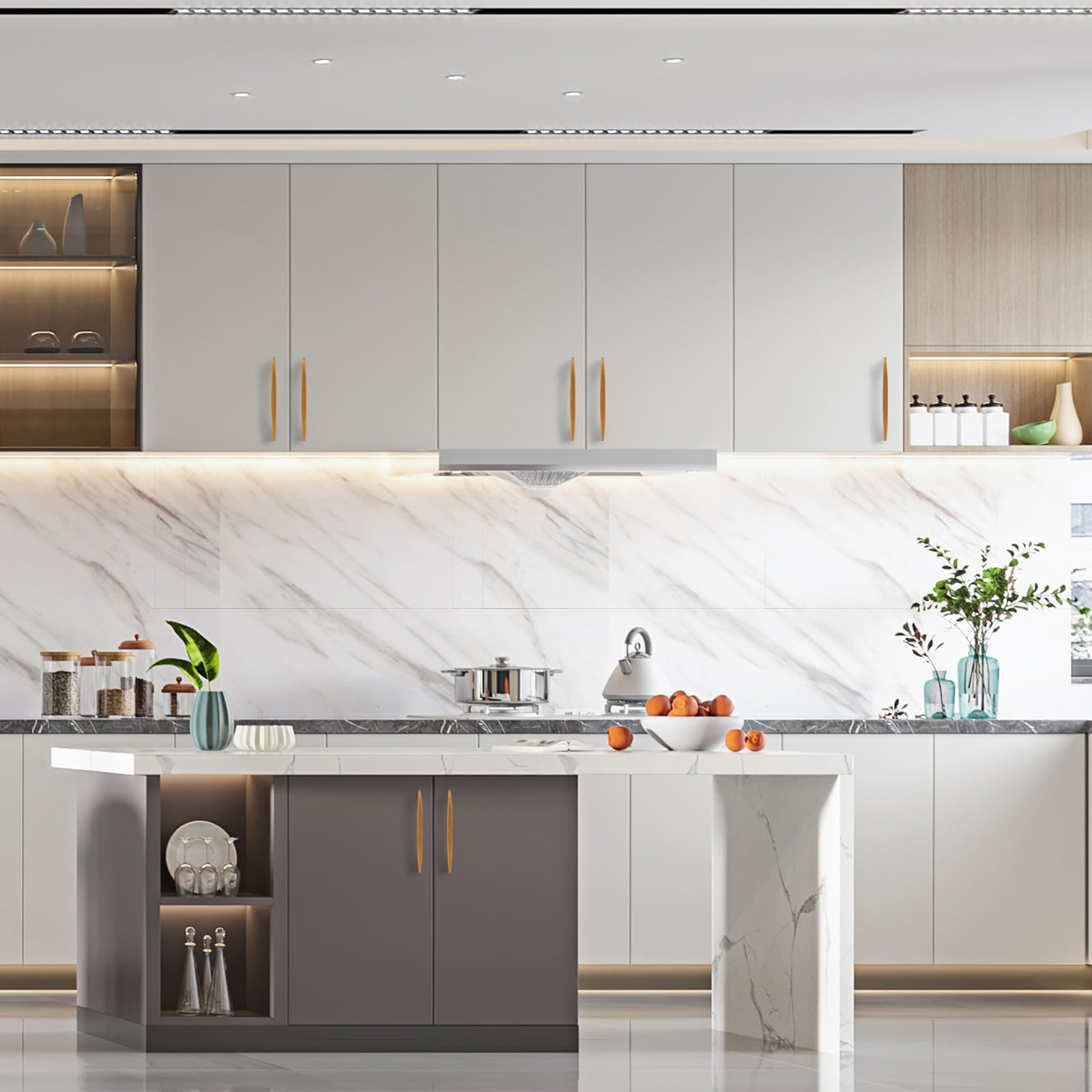 Arch Aluminum Alloy Drawer Pulls for Kitchen