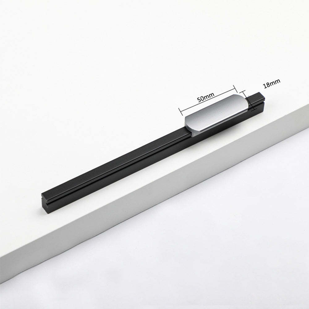 Aluminum Decorative Cabinet Pull Closet Door Hardware Handles for Furniture Cabinet -Homdiy