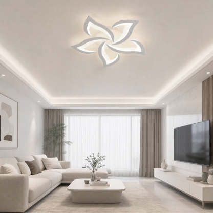 Modern Creative Iron Acrylic LED Flush Ceiling Light
