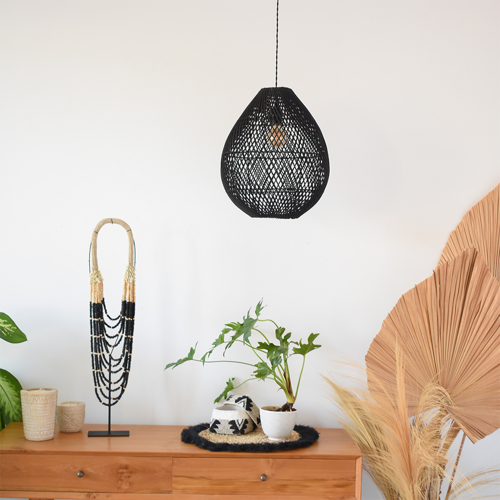 Handmade Rattan Pendant Light -Homdiy