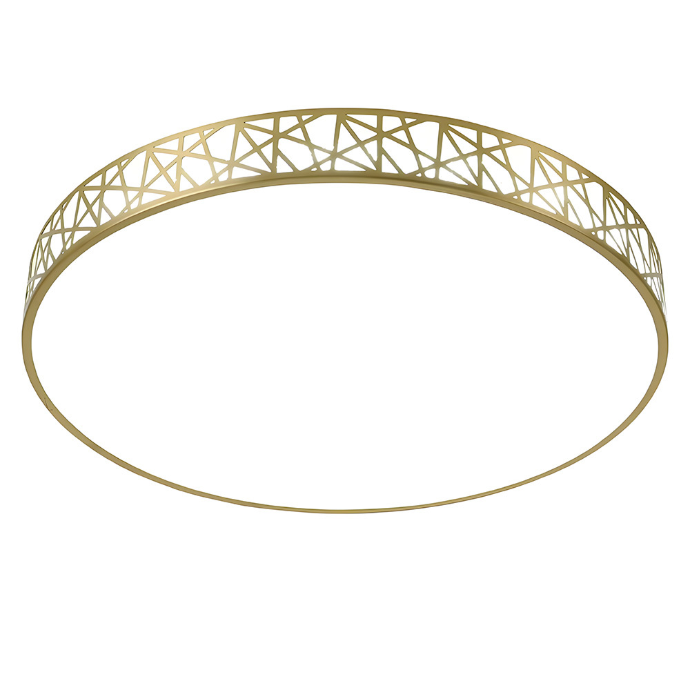 Simple Decor Brass Living Room Flush Mount Lighting Fixture-11