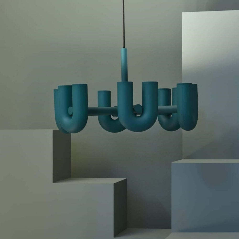 Contemporary Minimalist Pipe Shaped Chandelier -Homdiy