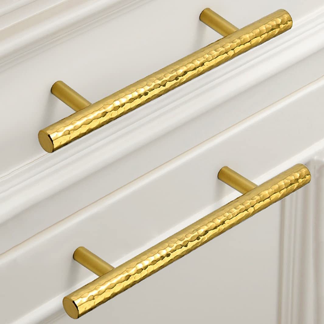 Luxury Solid Golden Round Brass Drawer Wardrobe And Door Handle -Homdiy