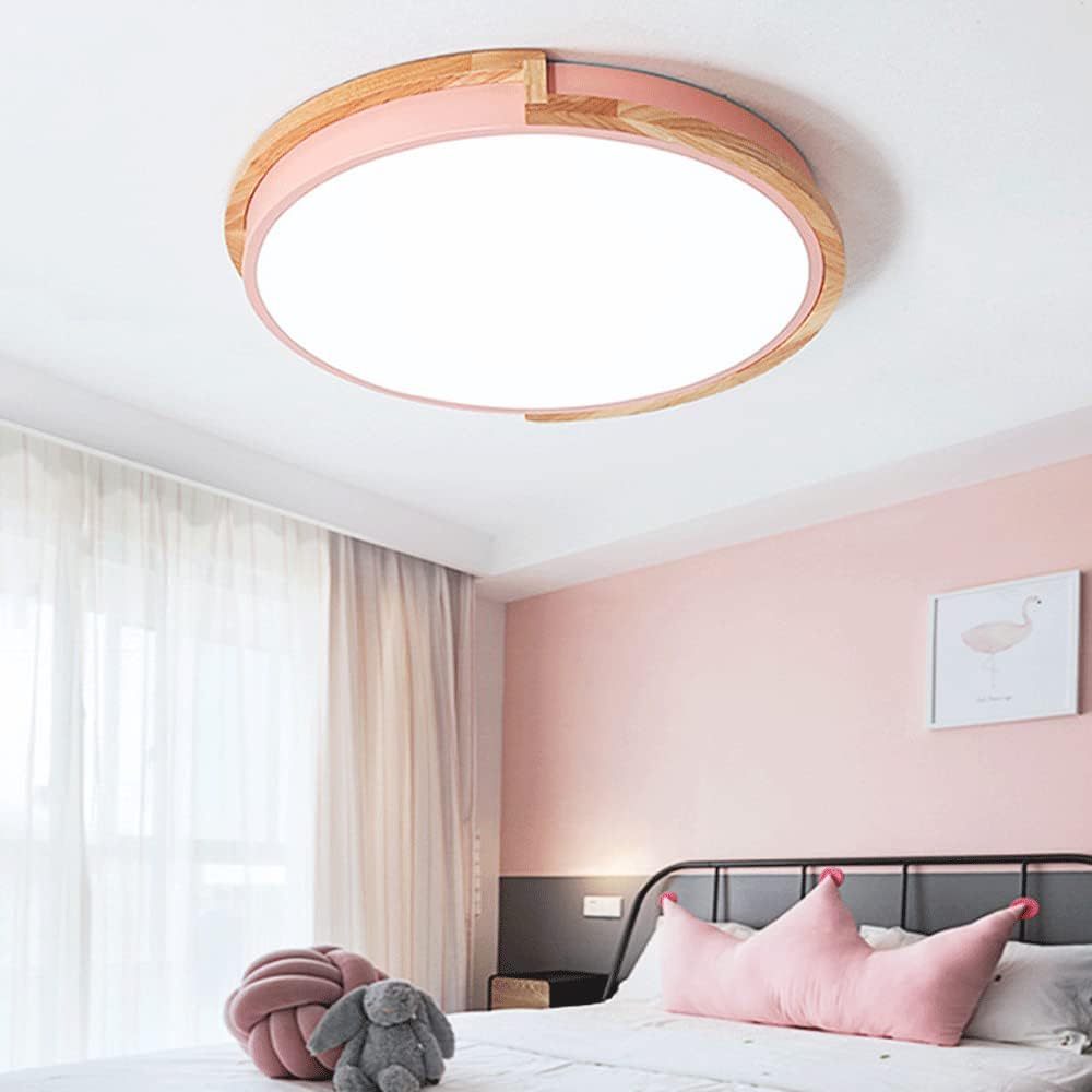 Nordic Wooden Bedroom LED Ceiling Light