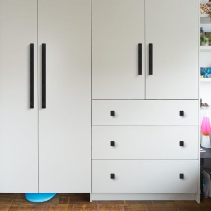 Modern Matte Black Aluminum Alloy Cabinet Pulls