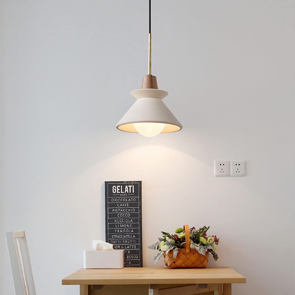 Nordic Hanging Lighting with Shade Aluminum Single Head Pendant Light -Homdiy