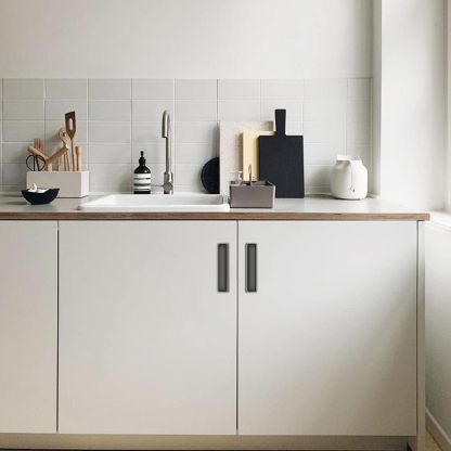 Modern Slotted Recessed Concealed Sliding Door Cabinet Handles