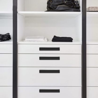 Modern Slotted Recessed Concealed Sliding Door Cabinet Handles