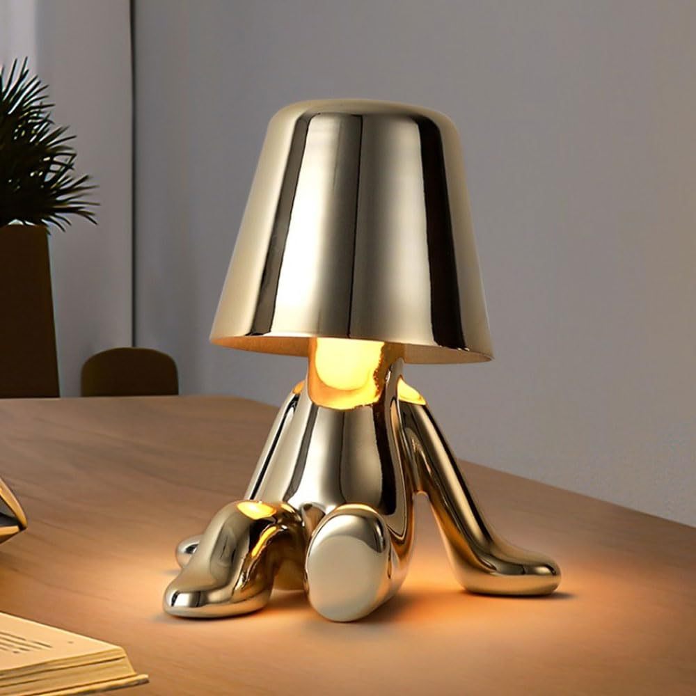 Creative Small Gold and Silver Table Lamps