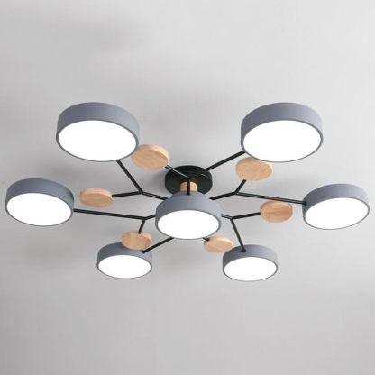 Branched Modern Iron LED Living Room Ceiling Light