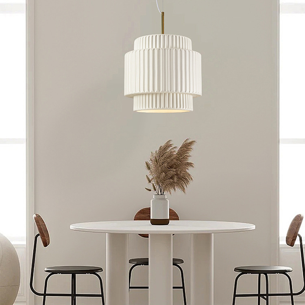 Nordic Minimalist Wabi-Sabi Style Cream Style Pendant Light -Homdiy